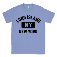 Colony Blue long island ny gym style distressed amber print Classic Tee - artisFamous