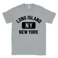 Heather Grey long island ny gym style distressed amber print Classic Tee - artisFamous