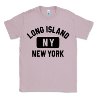 Lilac long island ny gym style distressed amber print Classic Tee - artisFamous