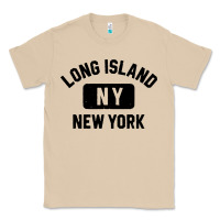 Mushroom long island ny gym style distressed amber print Classic Tee - artisFamous