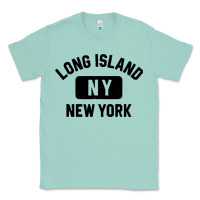 Seafoam long island ny gym style distressed amber print Classic Tee - artisFamous