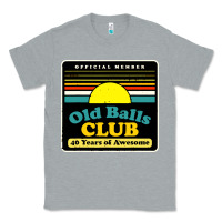 Heather Grey mens old balls club 40 years awesome Classic Tee - artisFamous