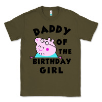 Army Green mens peppa pig daddy of the birthday Classic Tee - artisFamous