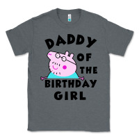 Charcoal Heather mens peppa pig daddy of the birthday Classic Tee - artisFamous