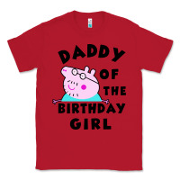 Red mens peppa pig daddy of the birthday Classic Tee - artisFamous