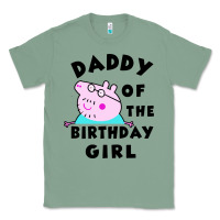 Sage mens peppa pig daddy of the birthday Classic Tee - artisFamous