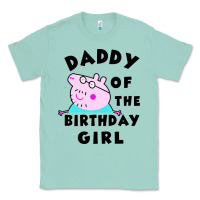 Seafoam mens peppa pig daddy of the birthday Classic Tee - artisFamous
