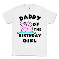 White mens peppa pig daddy of the birthday Classic Tee - artisFamous