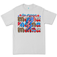 Dove Grey american mama Premium Tee - CowhideDigitalArt