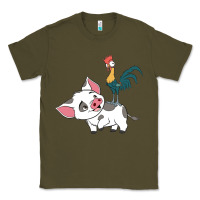 Hei Hei Rooster And Pig Funny Cartoon Classic Tee | Teevron
