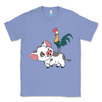 Colony Blue hei hei rooster and pig funny cartoon Classic Tee - artisFamous