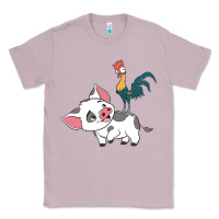Lilac hei hei rooster and pig funny cartoon Classic Tee - artisFamous