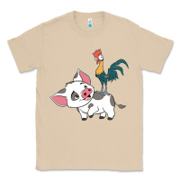 Mushroom hei hei rooster and pig funny cartoon Classic Tee - artisFamous