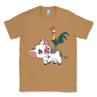 Toasted Coconut hei hei rooster and pig funny cartoon Classic Tee - artisFamous