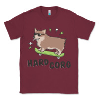 Burgundy hard corg Classic Tee - artisFamous