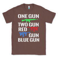 Chestnut one gun two gun red gun blue gun Classic Tee - artisFamous