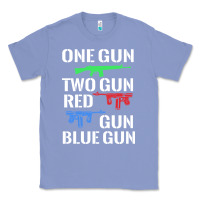 Colony Blue one gun two gun red gun blue gun Classic Tee - artisFamous