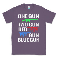 Lavender one gun two gun red gun blue gun Classic Tee - artisFamous