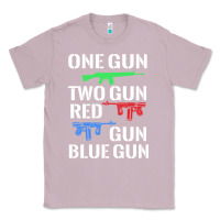 Lilac one gun two gun red gun blue gun Classic Tee - artisFamous
