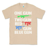 Mushroom one gun two gun red gun blue gun Classic Tee - artisFamous
