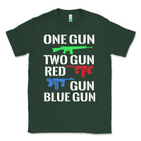 Sports Green one gun two gun red gun blue gun Classic Tee - artisFamous