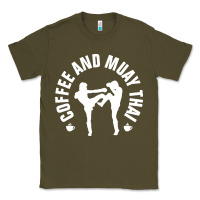 Army Green caffè e muay thai divertente Classic Tee - artisFamous