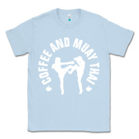 Dusty Blue caffè e muay thai divertente Classic Tee - artisFamous