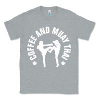 Heather Grey caffè e muay thai divertente Classic Tee - artisFamous