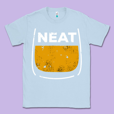 Neat Whiskey Glass Classic Tee Designed By Artisfamous