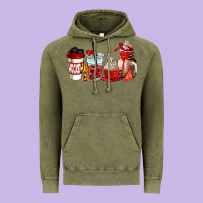 Hockey Coffee Cups Vintage Hoodie Designed By Adodesignshop