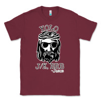 Burgundy funny jesus easter yolo jk brb Classic Tee - artisFamous