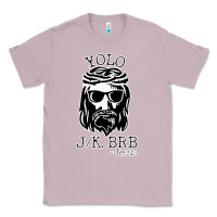 Lilac funny jesus easter yolo jk brb Classic Tee - artisFamous