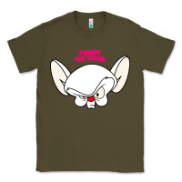 Army Green pinky and the brain big face Classic Tee - artisFamous