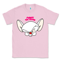 Bubblegum Pink pinky and the brain big face Classic Tee - artisFamous