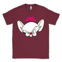 Burgundy pinky and the brain big face Classic Tee - artisFamous