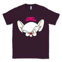 Plum pinky and the brain big face Classic Tee - artisFamous