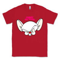 Red pinky and the brain big face Classic Tee - artisFamous