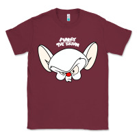 Burgundy pinky and the brain big face Classic Tee - artisFamous