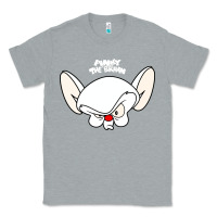 Heather Grey pinky and the brain big face Classic Tee - artisFamous