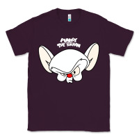 Plum pinky and the brain big face Classic Tee - artisFamous