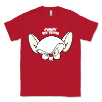 Red pinky and the brain big face Classic Tee - artisFamous