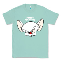 Seafoam pinky and the brain big face Classic Tee - artisFamous