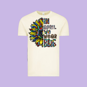 Autism Sunflower Vintage Tee Designed By Cowhidedigitalart