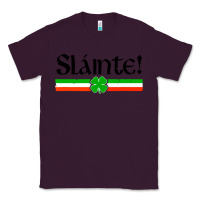 Plum slainte shirt irish cheers toast shamrock Classic Tee - artisFamous