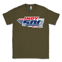 Army Green Indy 500 Classic Tee - artisFamous