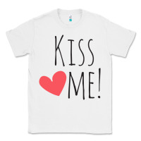 White Kiss Me Classic Tee - artisFamous