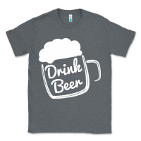 Charcoal Heather cool drink beer Classic Tee - artisFamous