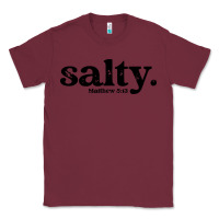 Burgundy christian salty Classic Tee - artisFamous
