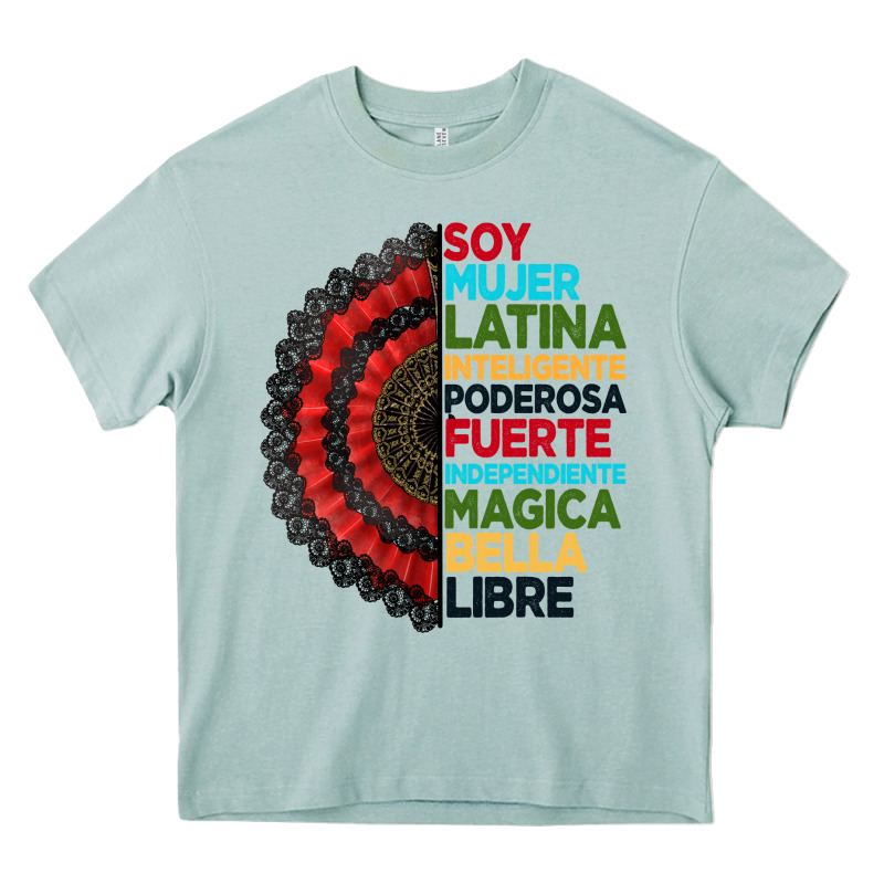 Hispanic Heritage Month Hand Fan Heavy Core Tee by BundleAndBundleShop | Teevron
