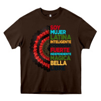 Chocolate Brown hispanic heritage month hand fan Heavy Core Tee - BundleAndBundleShop
